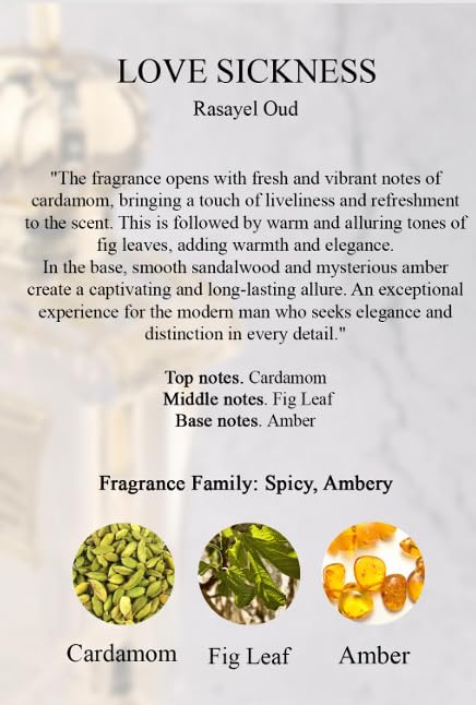 LOVE SICKNESS von Rasayel Oud aus Dubai | frisches & elegantesEau de Parfum | Unisex