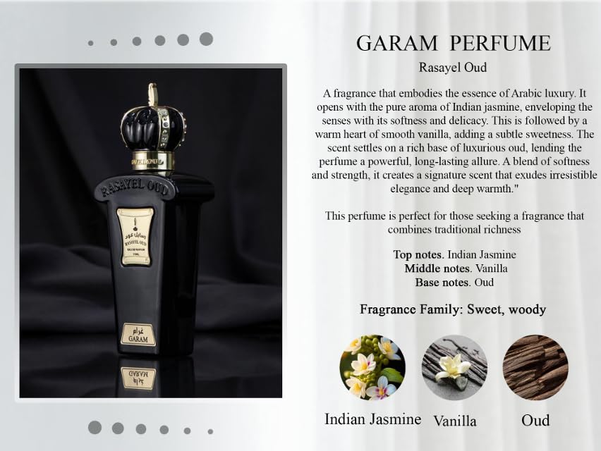 GARAM von Rasayel Oud aus Dubai | Edles Eau de Parfum das Eleganz und tiefe Wärme ausstrahlt |