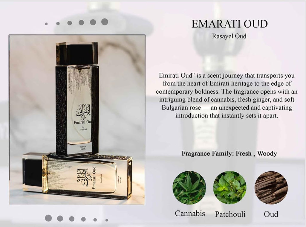 EMARATI OUD von Rasayel Oud | Eau de Parfum | luxuriöser Unisex-Duft | 120ml