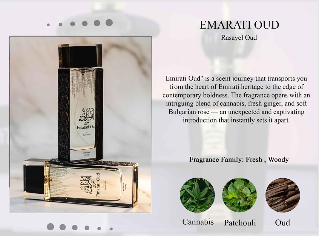 EMARATI OUD von Rasayel Oud | Eau de Parfum | luxuriöser Unisex-Duft | 120ml