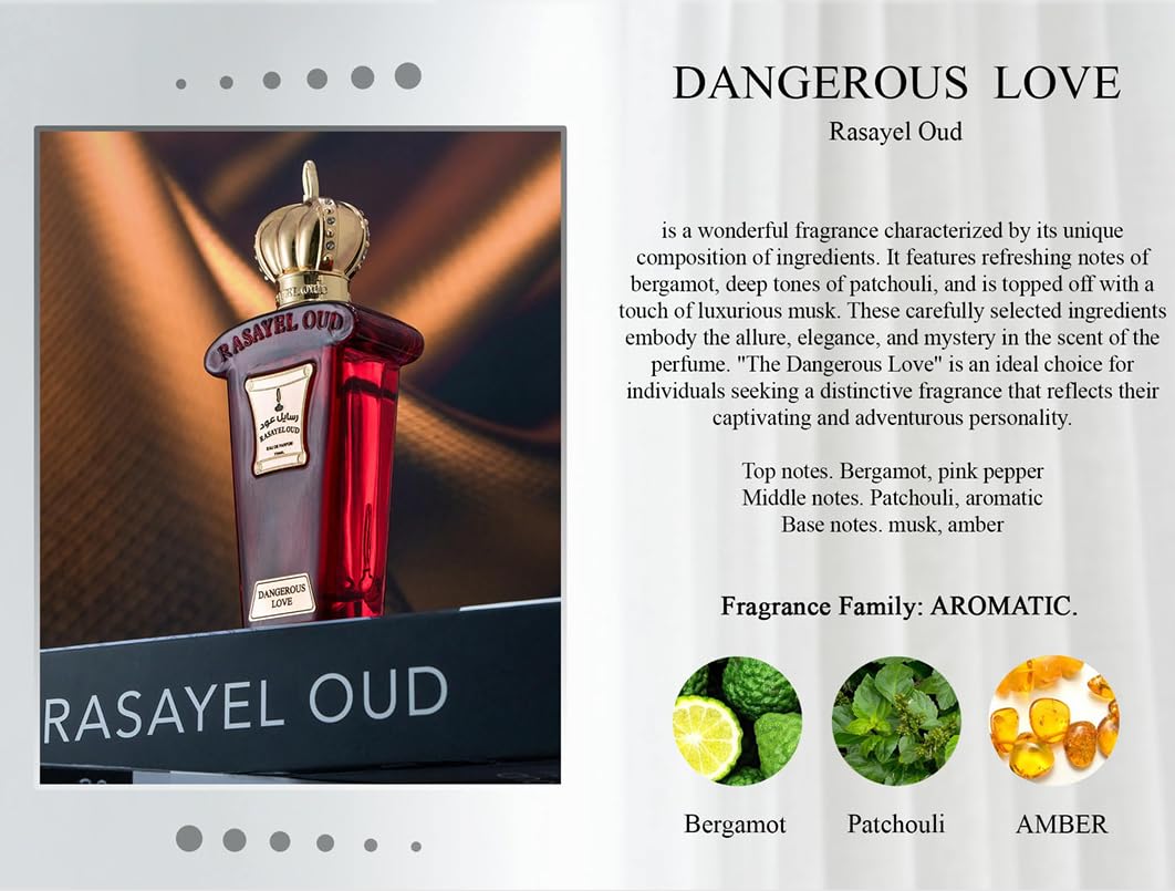 DANGEROUS LOVE von Rasayel Oud | Eau de Parfum | charismatischer und unvergesslicher Unisex-Duft