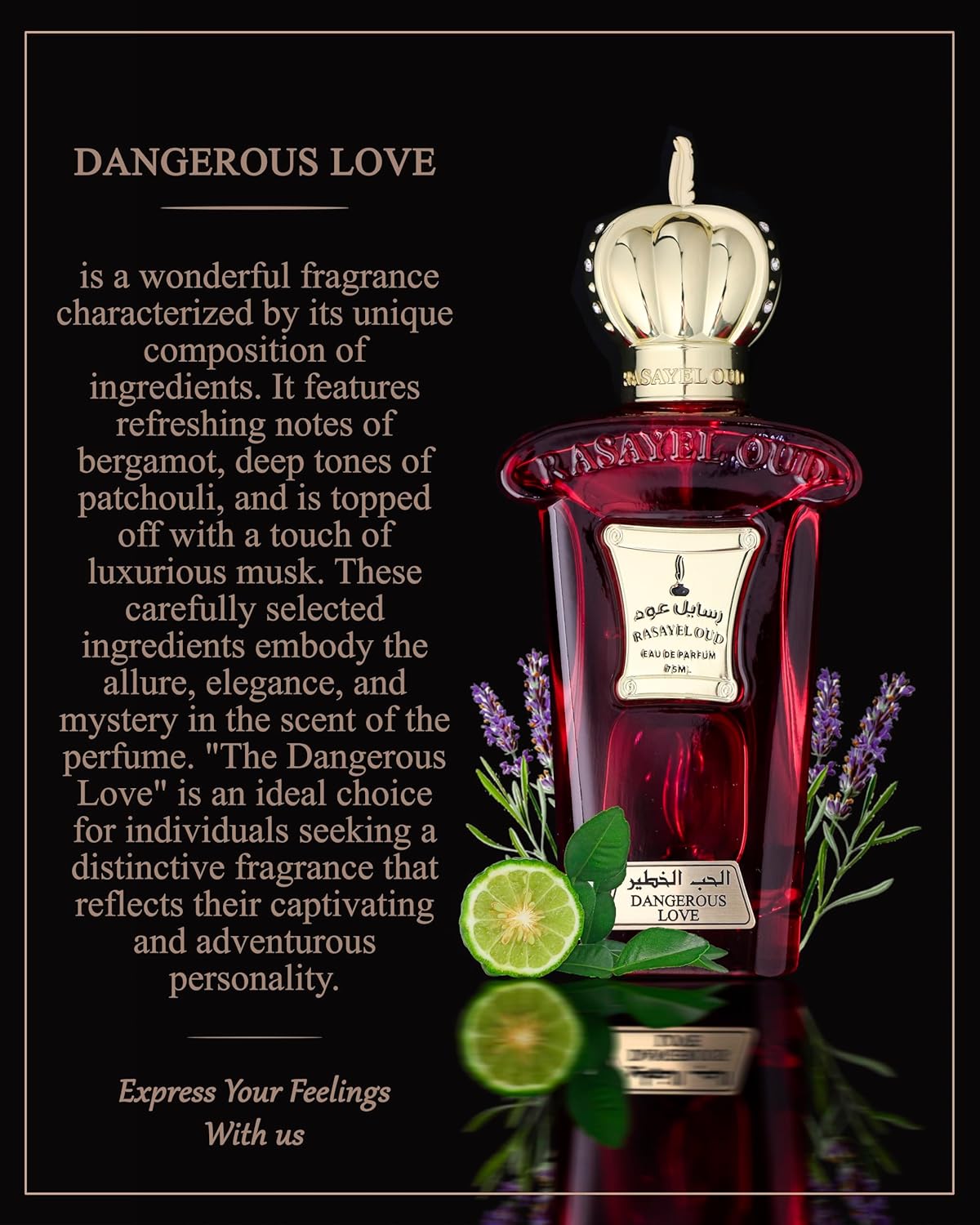 DANGEROUS LOVE von Rasayel Oud | Eau de Parfum | charismatischer und unvergesslicher Unisex-Duft