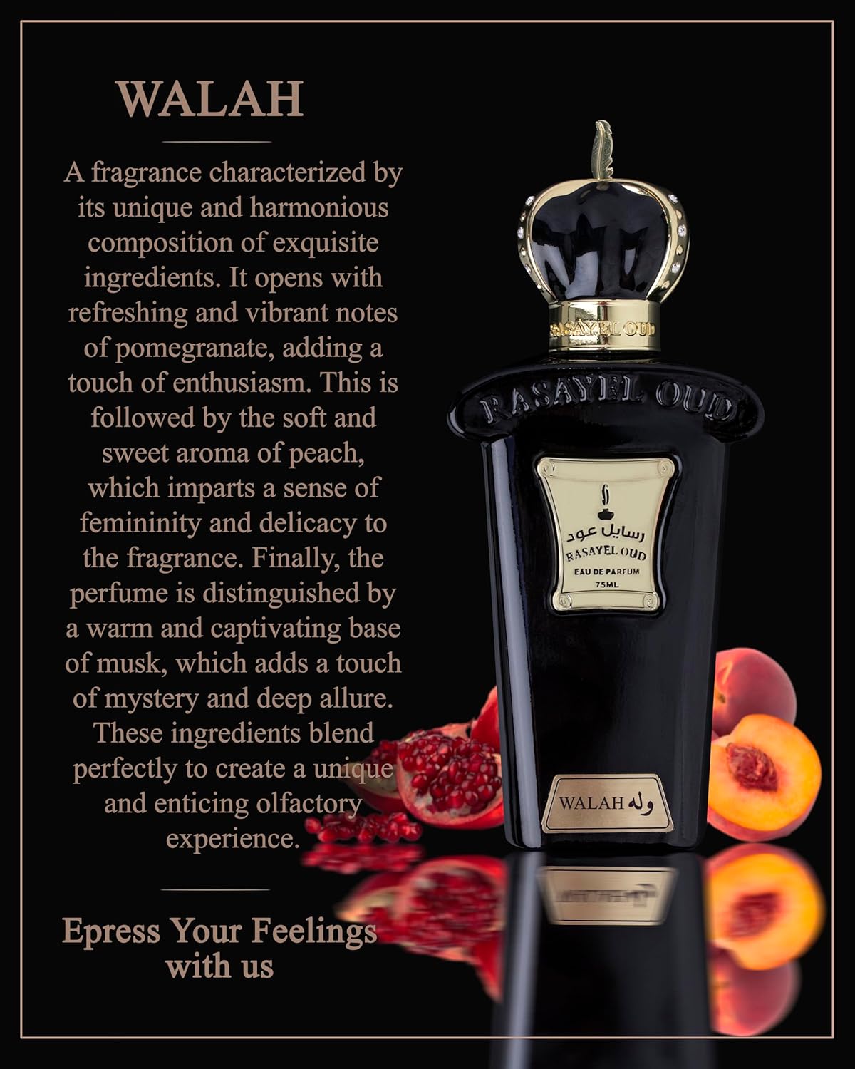 WALAH von Rasayel Oud | Eau de Parfum | Ein Duft, der Frische, Eleganz und Sinnlichkeit in perfekter Harmonie vereint