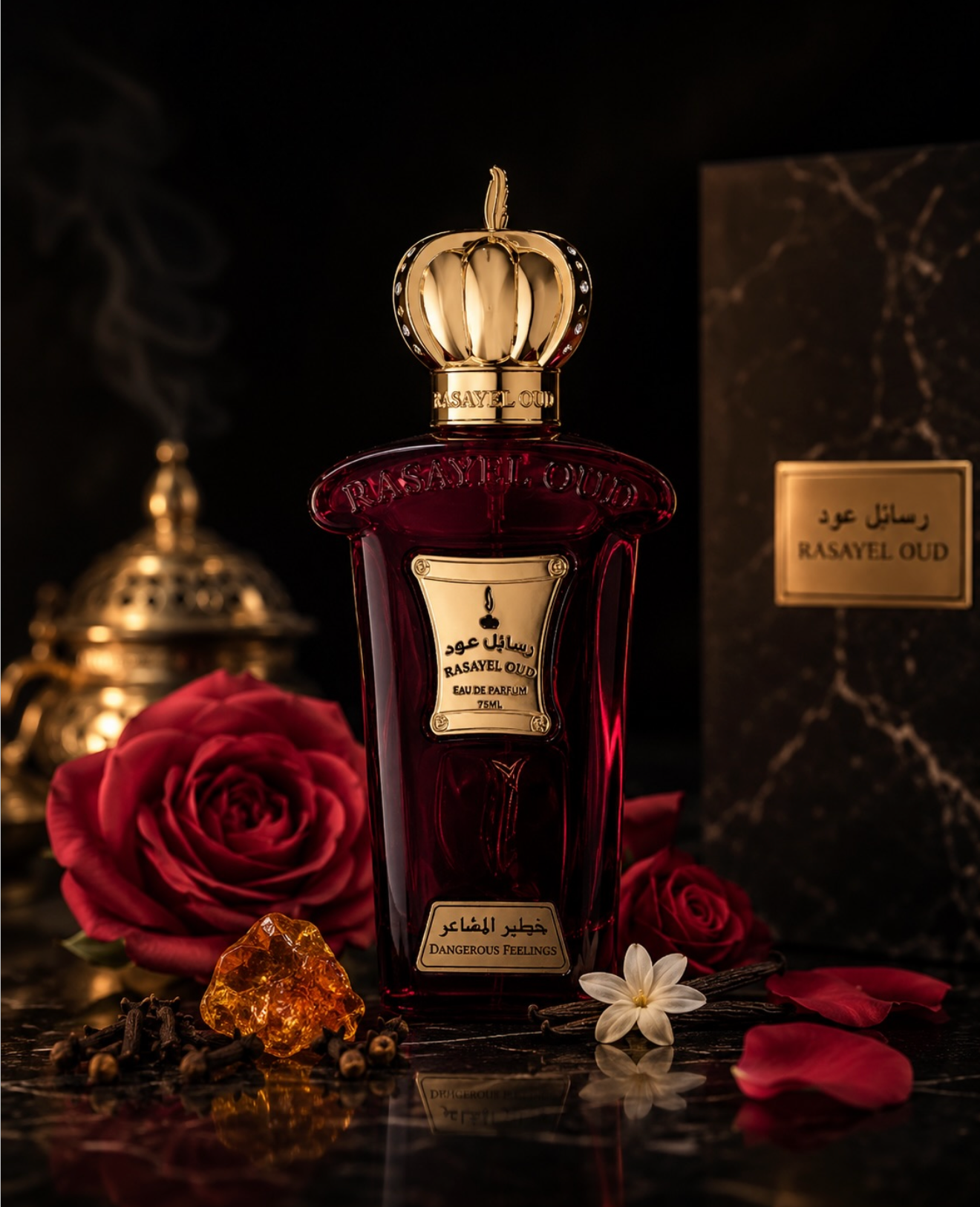 DANGEROUS FEELINGS von Rasayel Oud | Eau de Parfum | orientalischer, blumiger Unisex Duft