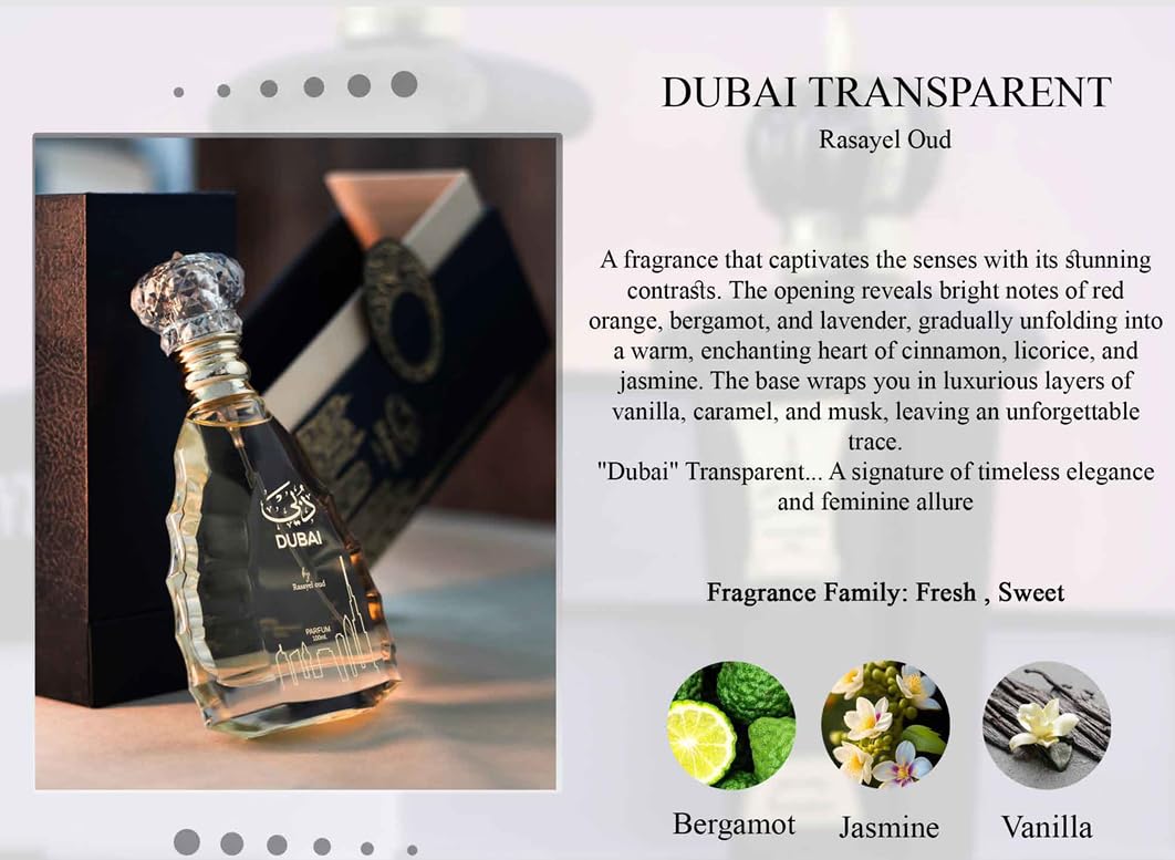 DUBAI BLUE von Rasayel Oud | Parfum luxuriöser Unisex-Duft | 100 ml