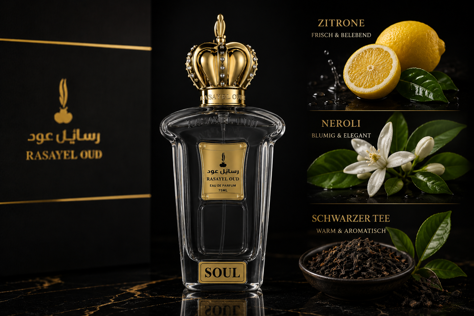 SOUL von Rasayel Oud | Eau de Parfum | Frisch, elegant und ausdrucksstark | Unisex Duft